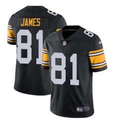 Nike Steelers #81 Jesse James Black Alternate Youth Stitched NFL Vapor Untouchable Limited Jersey