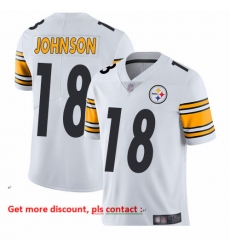 Steelers 18 Diontae Johnson White Youth Stitched Football Vapor Untouchable Limited Jersey