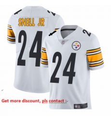 Steelers 24 Benny Snell Jr  White Youth Stitched Football Vapor Untouchable Limited Jersey