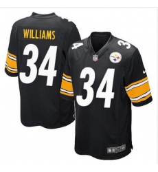 Youth New Steelers #34 DeAngelo Williams Black Team Color Stitched NFL Elite Jersey