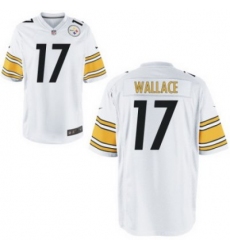 Youth Nike Nfl Youth Pittsburgh Steelers 17# Mike Wallace White Jerseys