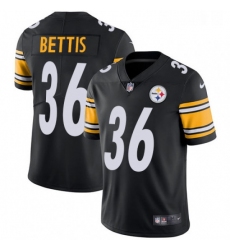 Youth Nike Pittsburgh Steelers 36 Jerome Bettis Black Team Color Vapor Untouchable Limited Player NFL Jersey