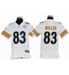 Youth Nike Pittsburgh Steelers 83# Heath Miller White Jerseys