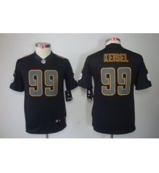 Youth Nike Pittsburgh Steelers 99# Brett Keisel Black Impact Limited Jerseys