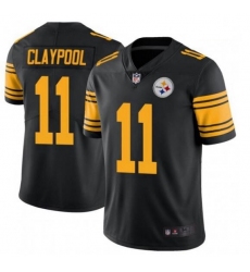 Youth Nike Steelers 11 Chase Claypool Black Rush Vapor Limited Stitched NFL Jersey