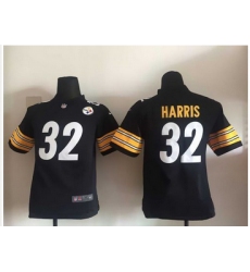 Youth Nike Steelers #32 Franco Harris Black Team Color NFL Elite Jersey