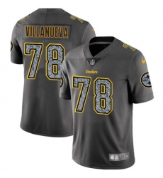 Youth Nike Steelers #78 Alejandro Villanueva Gray Static NFL Vapor Untouchable Game Jersey