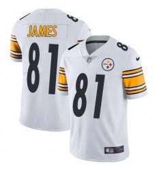 Youth Nike Steelers #81 Jesse James White Stitched NFL Vapor Untouchable Limited Jersey