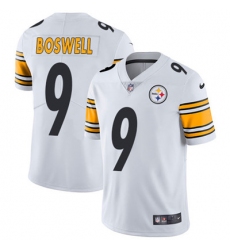 Youth Nike Steelers #9 Chris Boswell White Stitched NFL Vapor Untouchable Limited Jersey