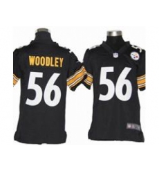 Youth Nike Youth Pittsburgh Steelers #56 Lamarr Woodley black jerseys