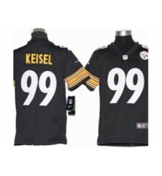 Youth Nike Youth Pittsburgh Steelers #99 Keisel Black jerseys