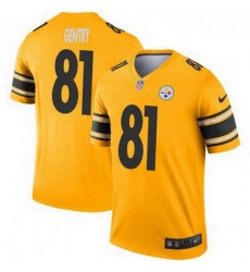 Youth Nike Zach Gentry Pittsburgh Steelers Legend Gold Inverted Jersey