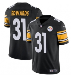 Youth Pittsburgh Steelers 31 Daijun Edwards Black Vapor Untouchable Limited Stitched Football Jersey