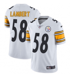 Youth Pittsburgh Steelers 58 Jack Lambert White Vapor Untouchable Limited Stitched Jersey 
