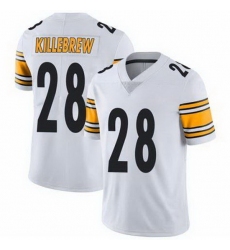 Youth Pittsburgh Steelers Miles Killebrew #28 White Vapor Limited Stitched Football Jersey