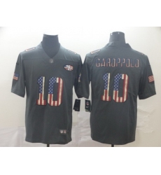 49ers 10 Jimmy Garoppolo 2019 Salute To Service USA Flag Fashion Limited Jersey