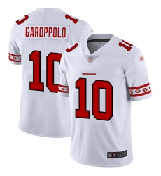 49ers 10 Jimmy Garoppolo White Mens Stitched Football Limited Team Logo Fashion Jersey