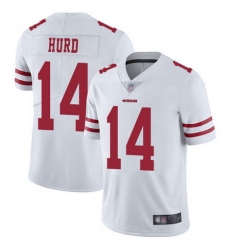 49ers 14 Jalen Hurd White Men Stitched Football Vapor Untouchable Limited Jersey