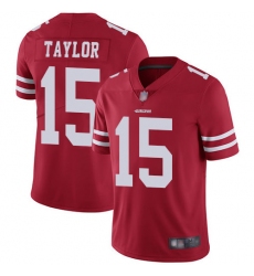49ers 15 Trent Taylor Red Team Color Mens Stitched Football Vapor Untouchable Limited Jersey