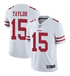 49ers 15 Trent Taylor White Mens Stitched Football Vapor Untouchable Limited Jersey