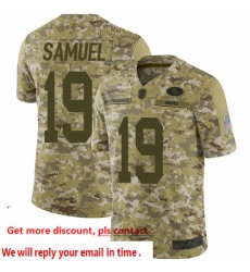 49ers 19 Deebo Samuel Camo Men Stitched Football Limited 2018 Salute To Service Jersey