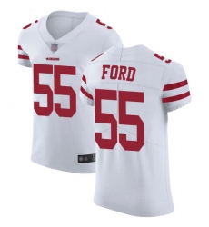 49ers 55 Dee Ford White Mens Stitched Football Vapor Untouchable Elite Jersey