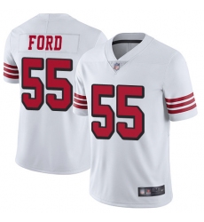 49ers 55 Dee Ford White Rush Mens Stitched Football Vapor Untouchable Limited Jersey
