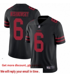 49ers 6 Mitch Wishnowsky Black Alternate Men Stitched Football Vapor Untouchable Limited Jersey