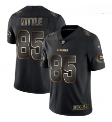 49ers 85 George Kittle Black Gold Vapor Untouchable Limited Jersey