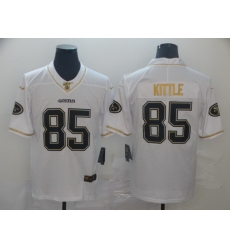 49ers 85 George Kittle White Gold Vapor Untouchable Limited Jersey