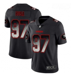 49ers 97 Nick Bosa Black Men Stitched Football Vapor Untouchable Limited Smoke Fashion Jersey
