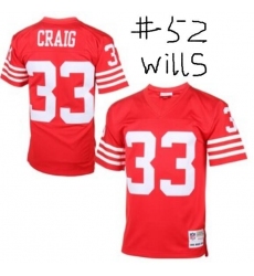 49ers Throwback Jersey 52 Wills