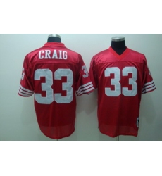 Francisco 49ers 33 Roger Craig Red Jerseys Throwback (1)