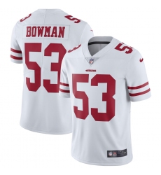 Men 49ers #53 NaVorro Bowman White Vapor Untouchable Limited Player NFL Jersey