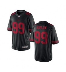 Men Nike 49ers 99 Javon Kinlaw Black Game Stitched NFL Jersey