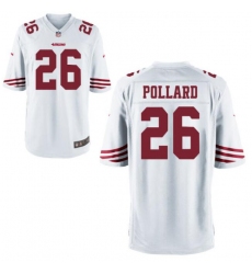 Men Nike 49ers Darryl Pollard White Game Stitched NFL Jersey