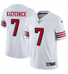 Men Nike San Francisco #7 Colin Kaepernick White Vapor Limited Jersey