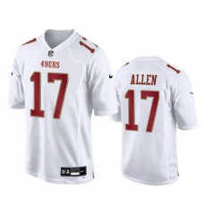Men San Francisco 49ers 17 Brandon Allen White Fashion Vapor Untouchable Limited Stitched Football Jersey