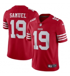 Men San Francisco 49ers 19 Deebo Samuel 2022 New Scarlet Vapor Untouchable Stitched Football Jersey