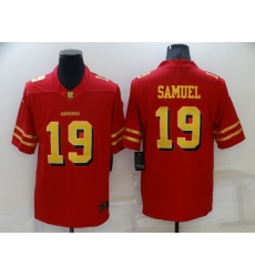 Men San Francisco 49ers 19 Deebo Samuel Red Gold Vapor Untouchable Limited Stitched Jersey