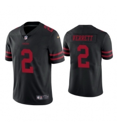 Men San Francisco 49ers 2 Jason Verrett Black Vapor Limited Jersey