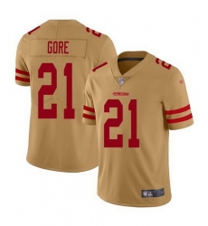 Men San Francisco 49ers 21 Frank Gore Golden Stitched jersey