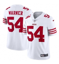 Men San Francisco 49ers 54 Fred Warner 2022 New White Vapor Untouchable Stitched Jersey