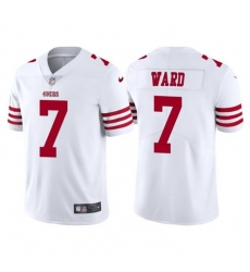 Men San Francisco 49ers 7 Charvarius Ward White Vapor Untouchable Limited Stitched Football Jersey