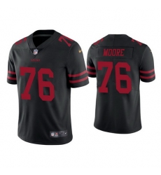 Men San Francisco 49ers 76 Jaylon Moore Black Vapor Limited Jersey