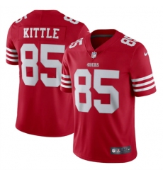 Men San Francisco 49ers 85 George Kittle 2022 New Scarlet Vapor Untouchable Stitched Football Jersey