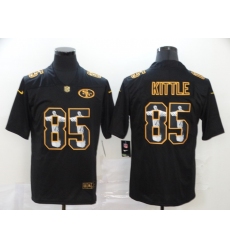 Men San Francisco 49ers 85 George Kittle Jesus Faith Black Vapor Untouchable Stitched NFL Nike Limited Jersey