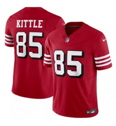 Men San Francisco 49ers 85 George Kittle New Red 2023 F.U.S.E. Vapor Untouchable Limited Stitched Football Jersey