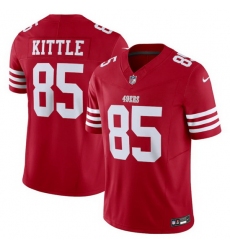 Men San Francisco 49ers 85 George Kittle Red 2023 F.U.S.E. Vapor Untouchable Limited Stitched Football Jersey