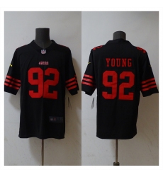 Men San Francisco 49ers 92 Chase Young Black 2023 F U S E  Stitched Football Jersey